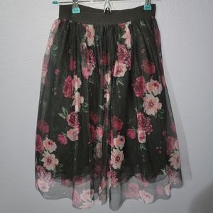 Floral Midi Skirt
